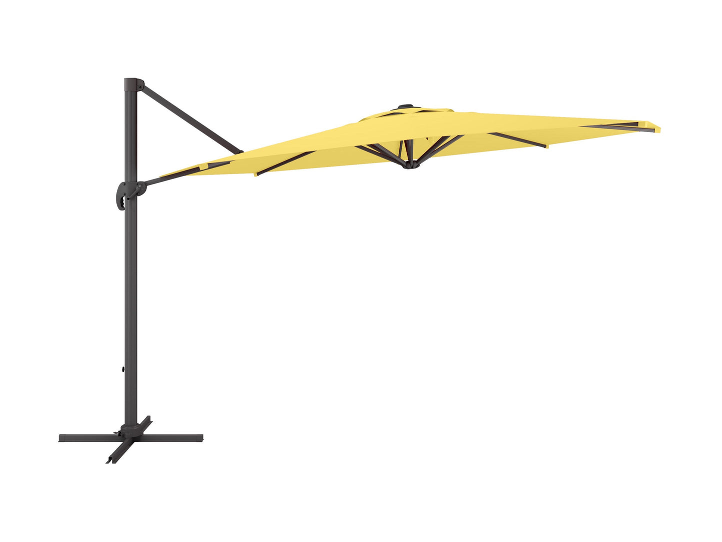 yellow deluxe offset patio umbrella 500 Series product image CorLiving#color_yellow