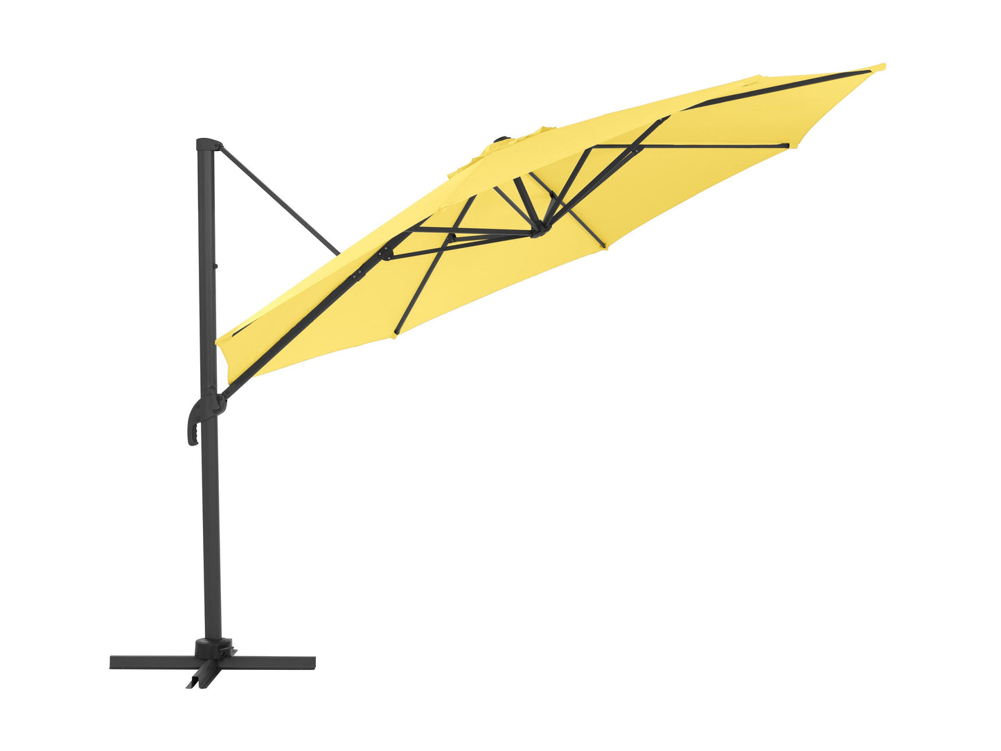 yellow deluxe offset patio umbrella 500 Series product image CorLiving#color_yellow