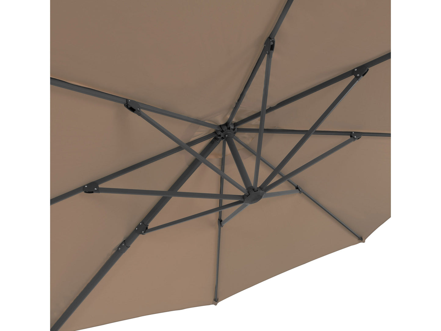 sandy brown deluxe offset patio umbrella 500 Series detail image CorLiving#color_sandy-brown