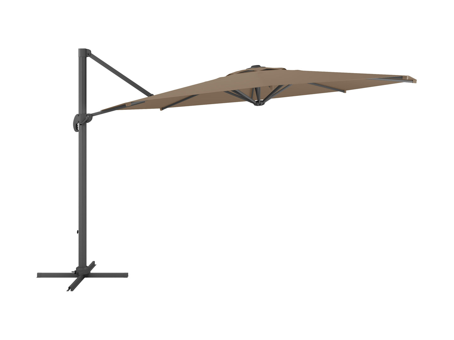 sandy brown deluxe offset patio umbrella 500 Series product image CorLiving#color_sandy-brown