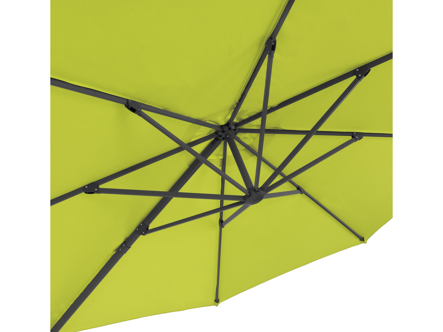 lime green deluxe offset patio umbrella 500 Series detail image CorLiving#color_lime-green