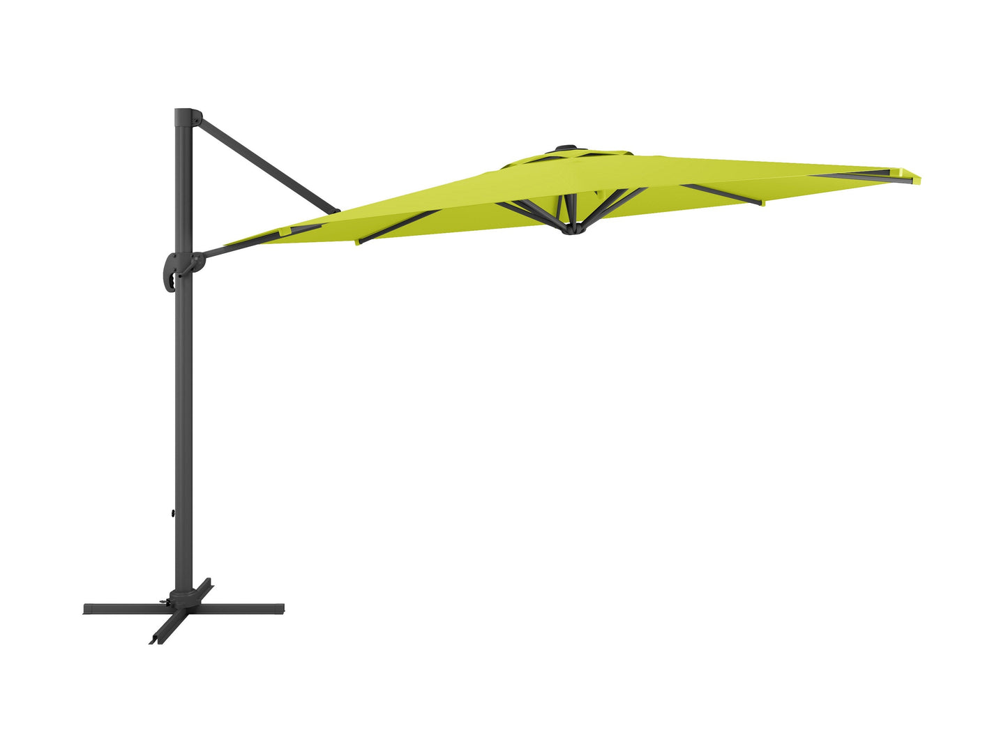 lime green deluxe offset patio umbrella 500 Series product image CorLiving#color_lime-green