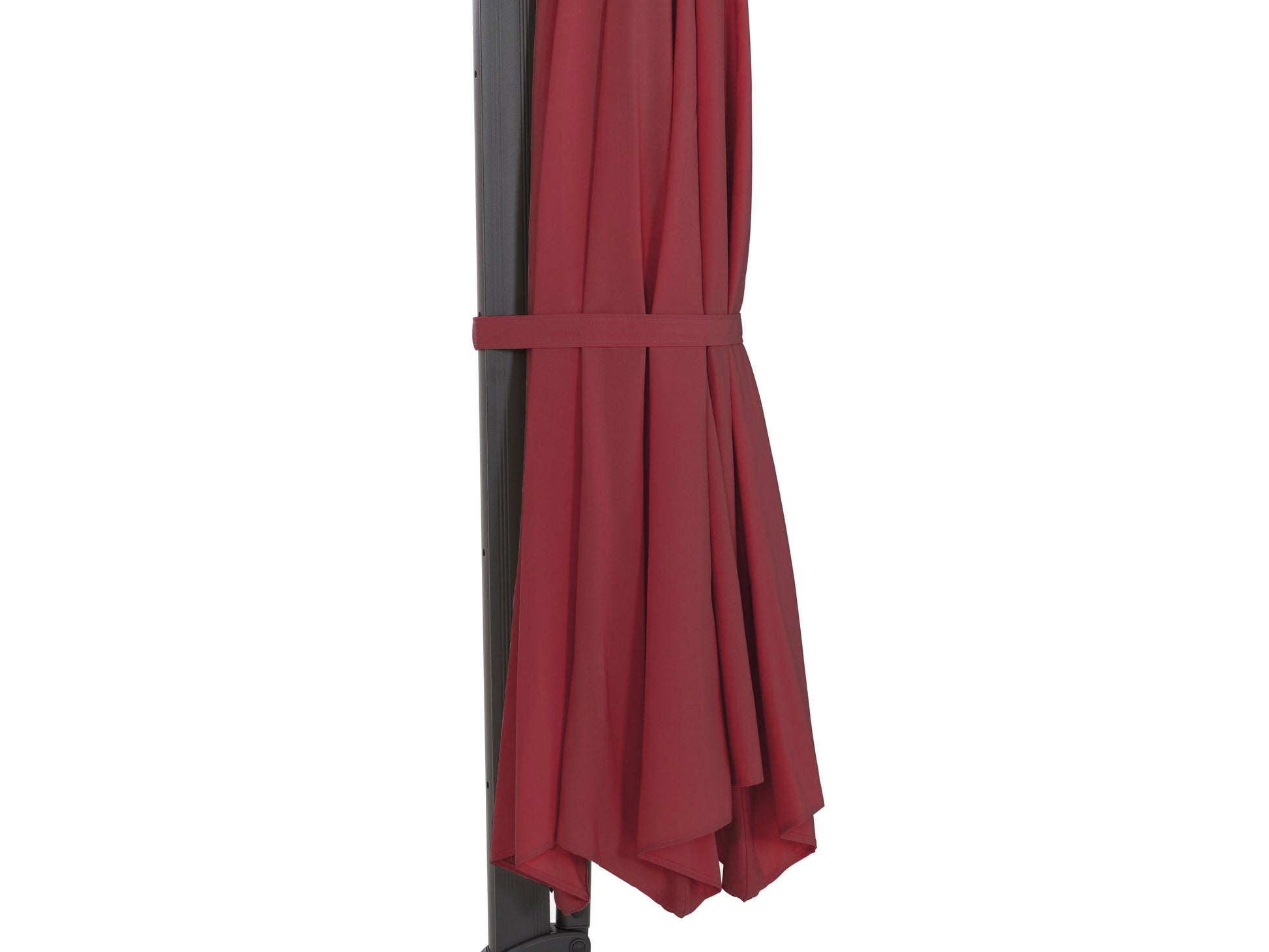 wine red deluxe offset patio umbrella 500 Series detail image CorLiving#color_wine-red