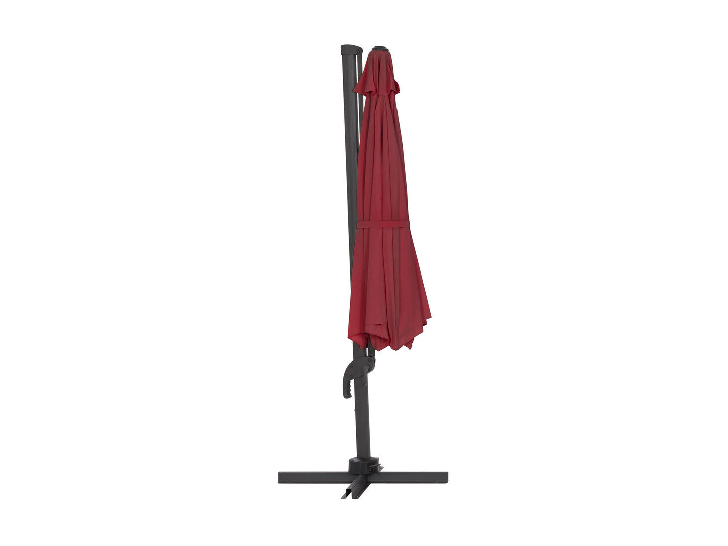 wine red deluxe offset patio umbrella 500 Series product image CorLiving#color_wine-red