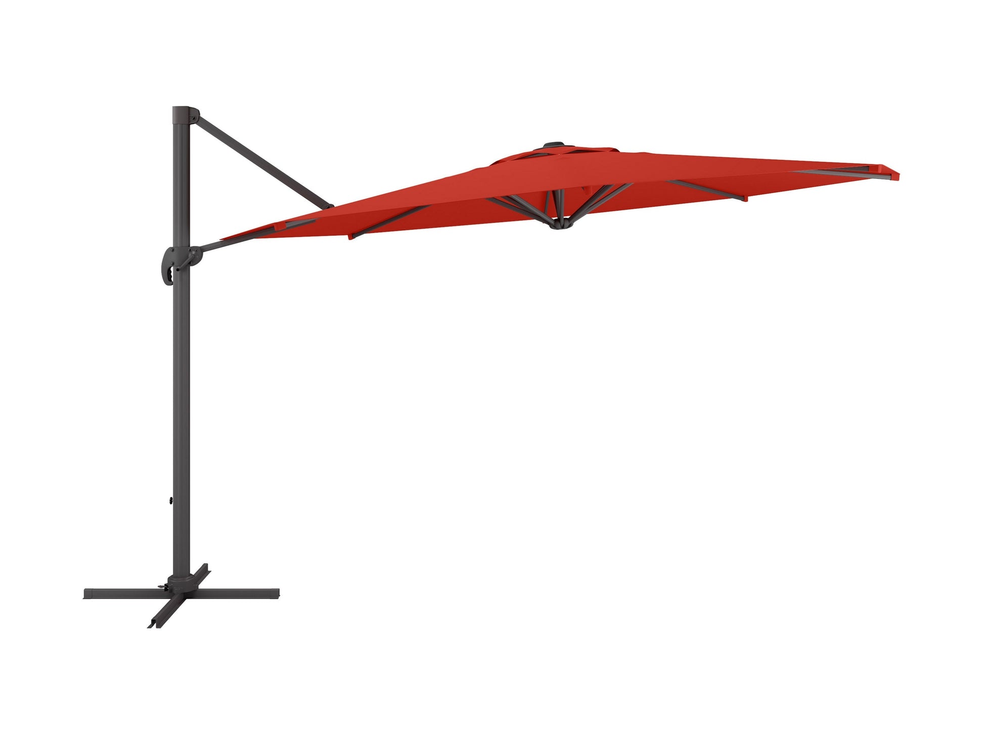 crimson red deluxe offset patio umbrella 500 Series product image CorLiving#color_crimson-red