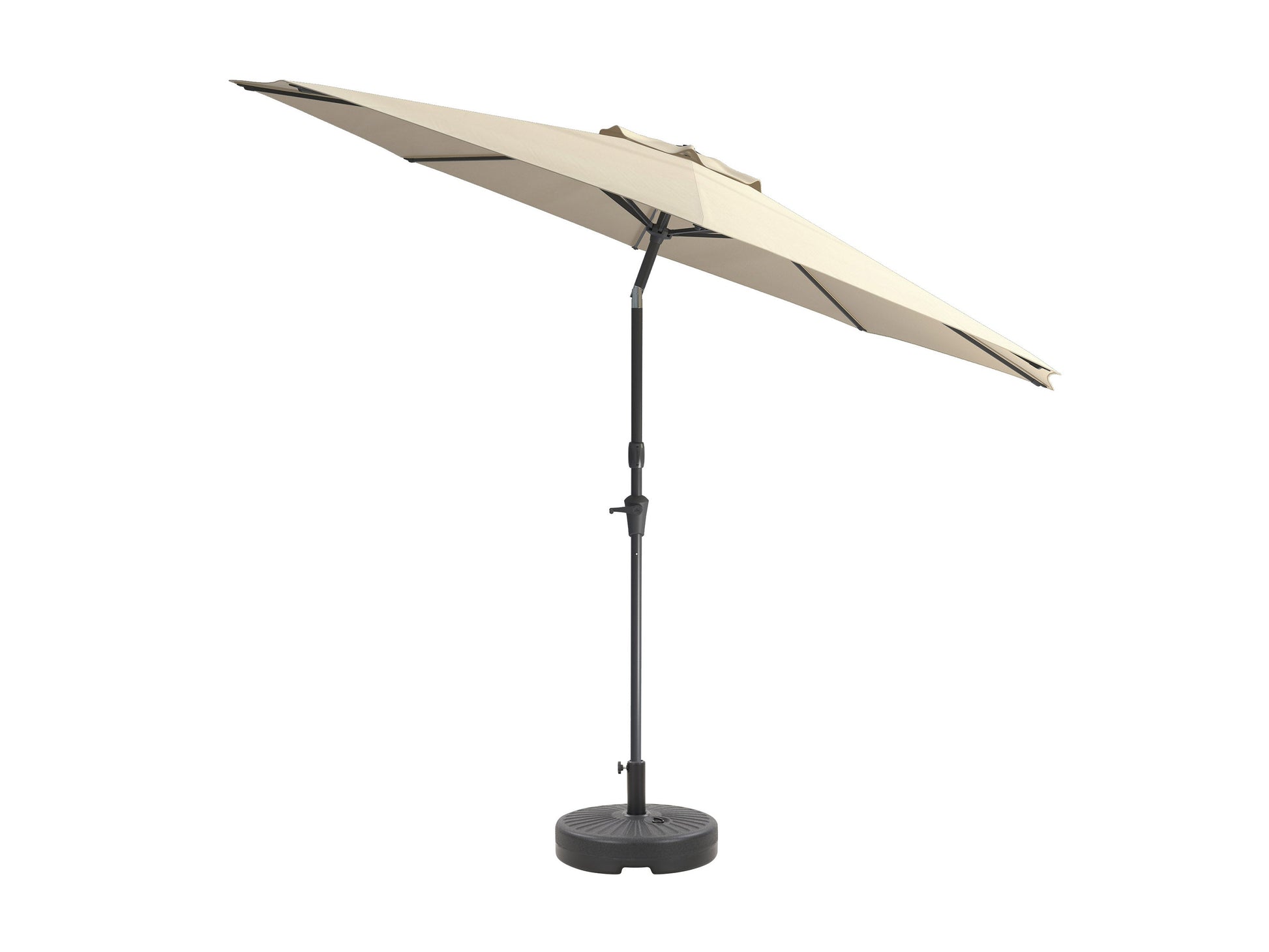 warm white large patio umbrella, tilting with base 700 Series product image CorLiving#color_warm-white