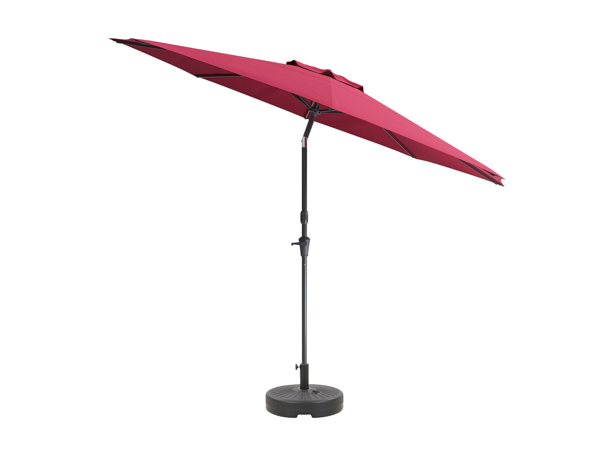 wine red large patio umbrella, tilting with base 700 Series product image CorLiving#color_wine-red