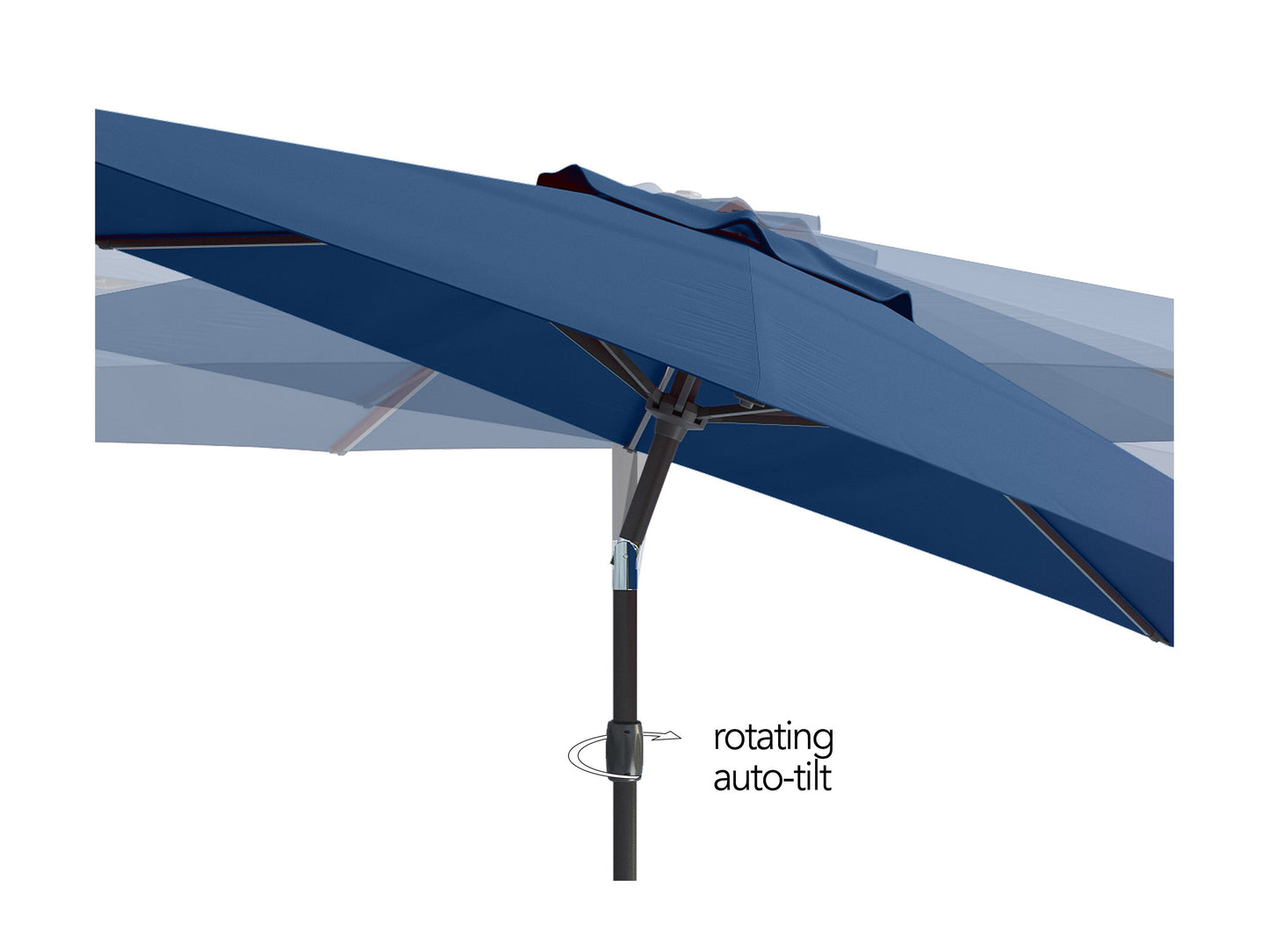 cobalt blue large patio umbrella, tilting 700 Series product image CorLiving#color_cobalt-blue