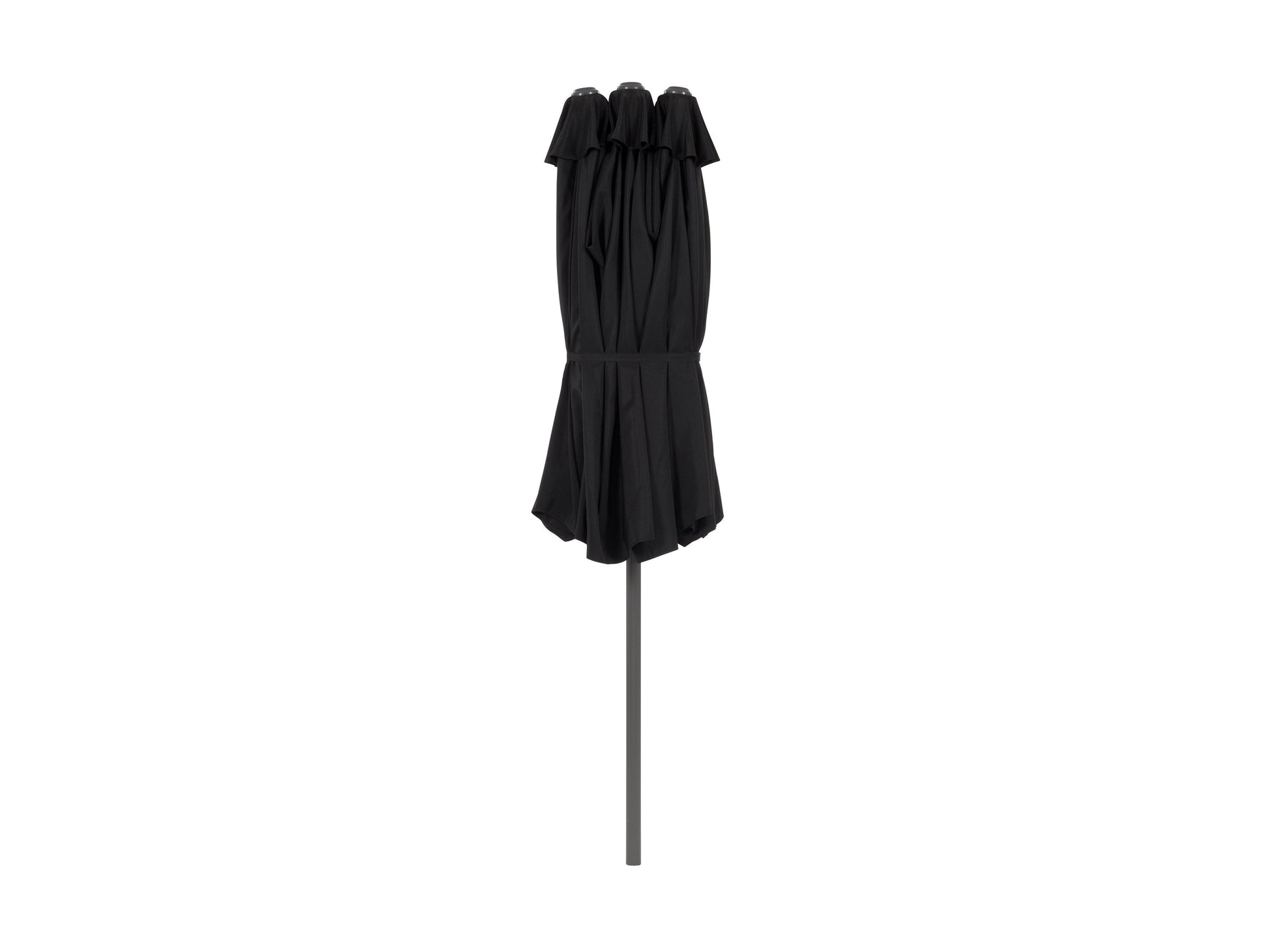 black double patio umbrella, 15ft Bertha Collection product image CorLiving#color_black