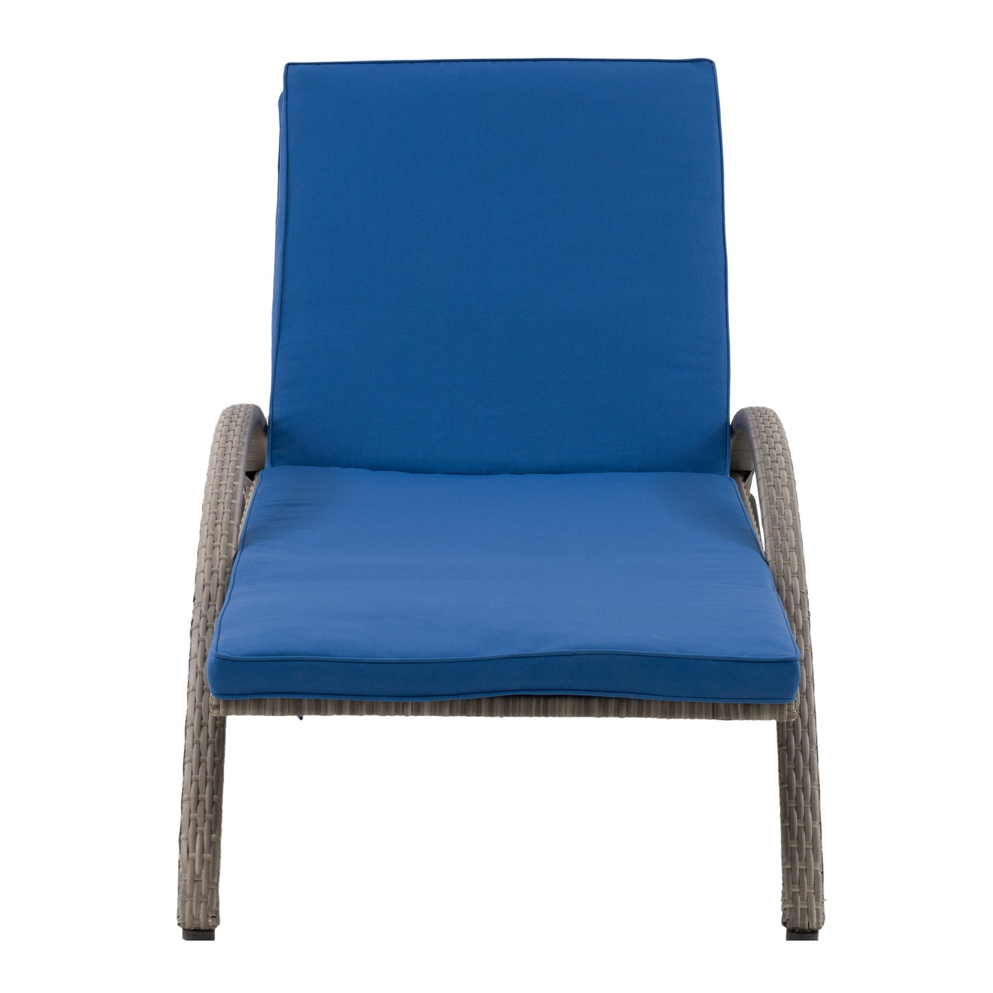 blended grey and oxford blue Outdoor Wicker Lounge Chair Parksville Collection product image by CorLiving#color_blended-grey-and-oxford-blue