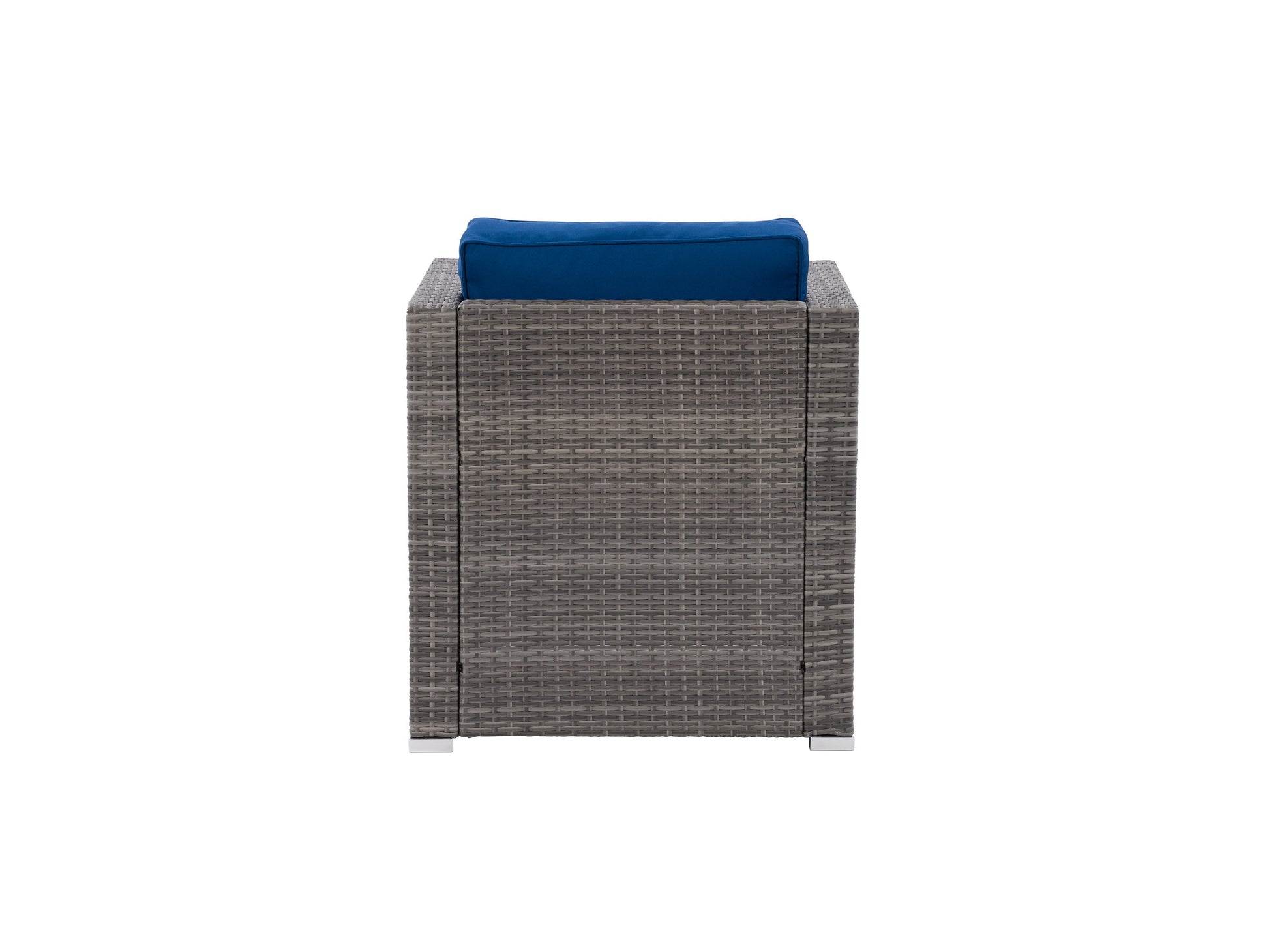 blended grey and oxford blue Wicker Armchair Parksville Collection product image by CorLiving#color_blended-grey-and-oxford-blue