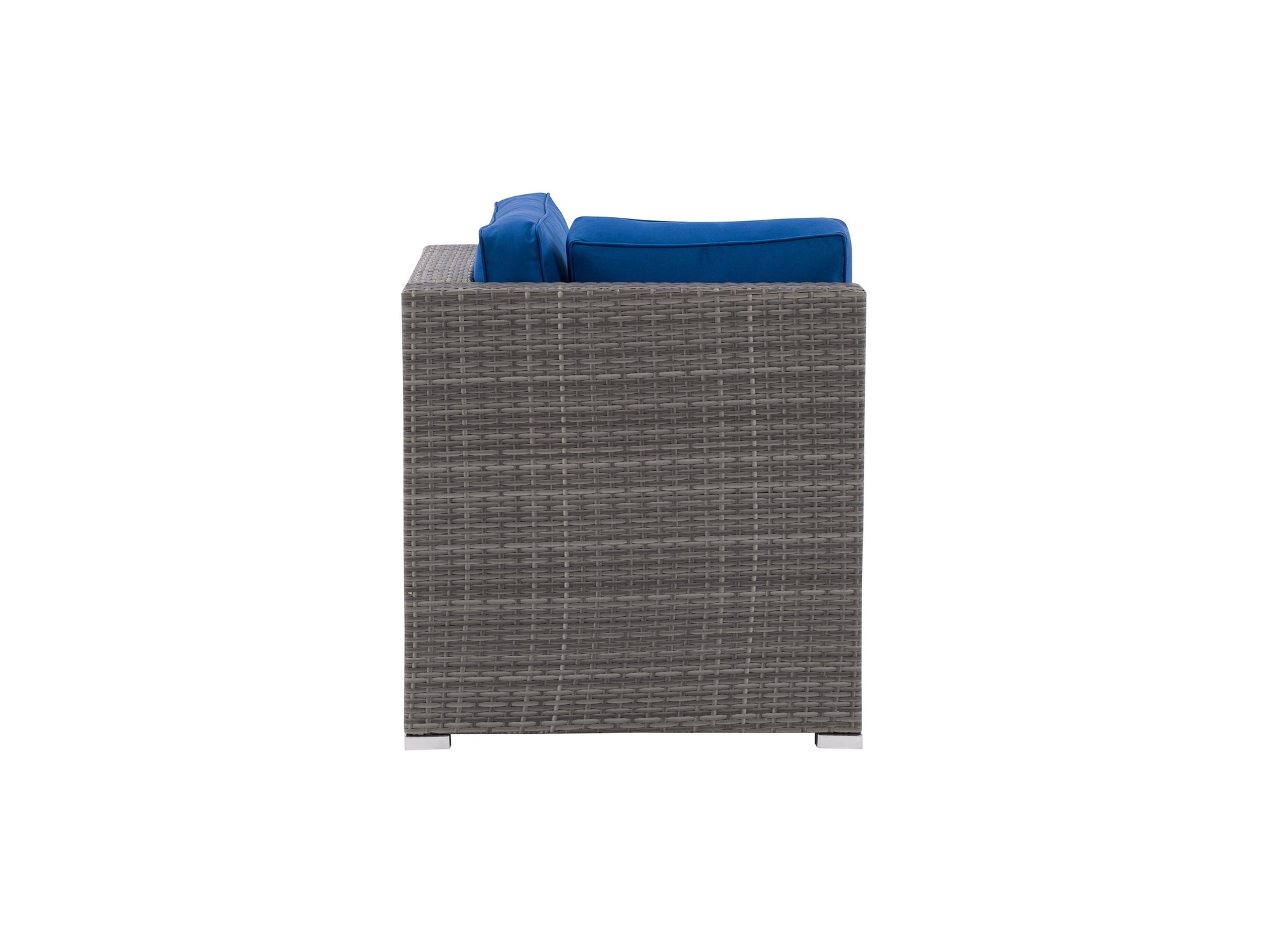 blended grey and oxford blue Outdoor Corner Chair Parksville Collection product image by CorLiving#color_blended-grey-and-oxford-blue
