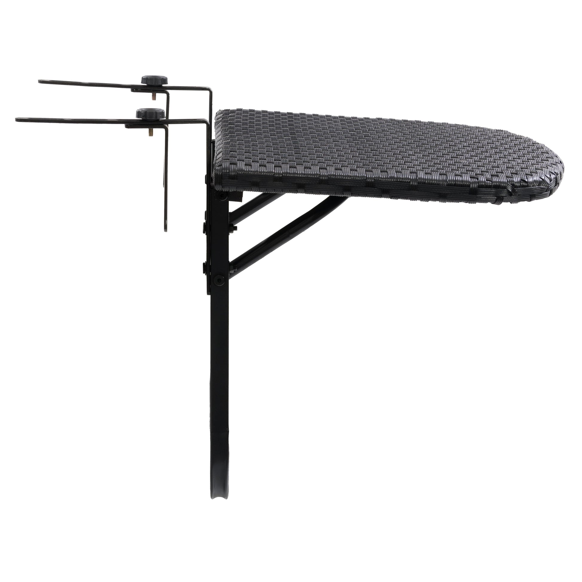 black weave Balcony Railing Table Parksville Collection product image by CorLiving#color_textured-black-weave