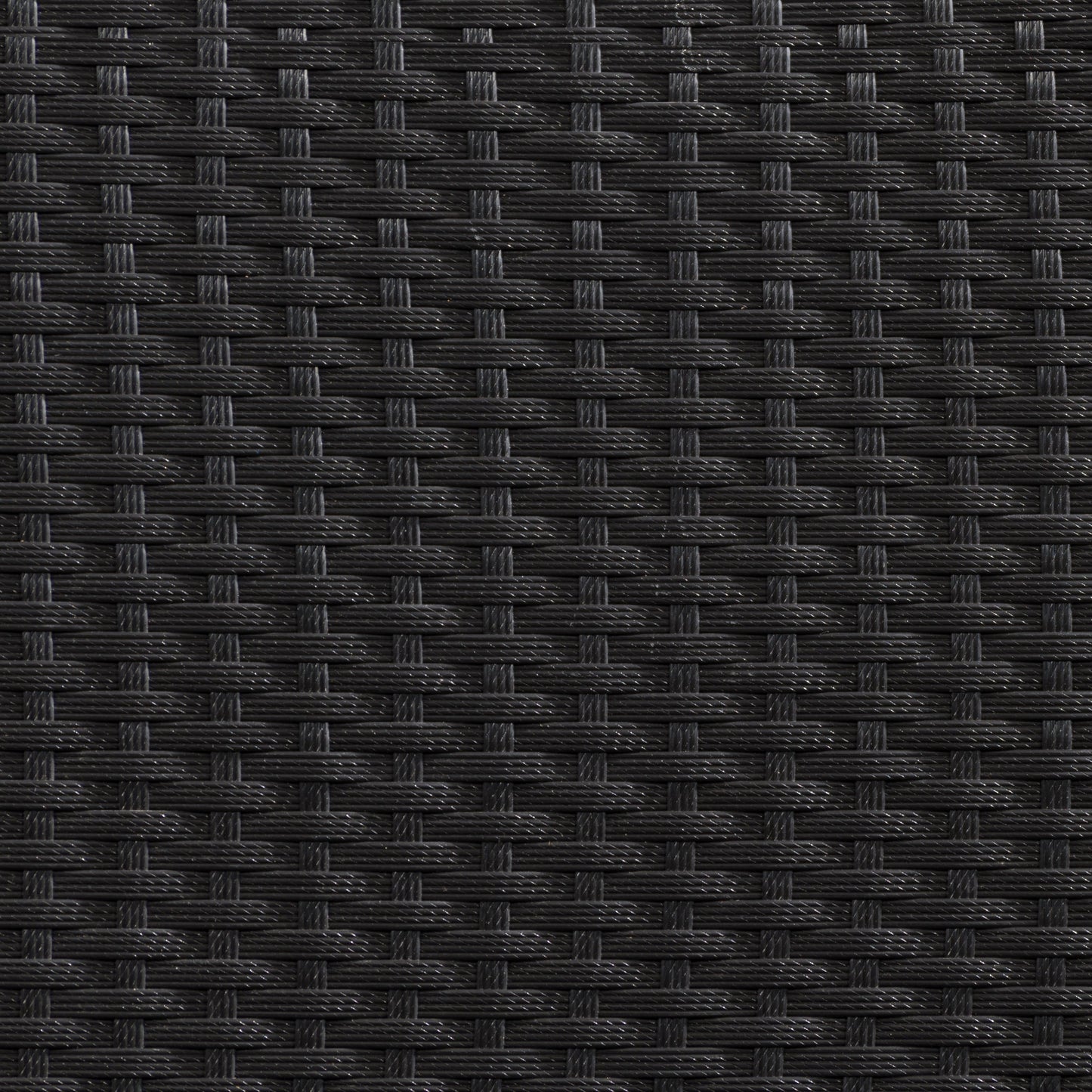 black weave Round Wicker Coffee Table Parksville Collection detail image by CorLiving#color_textured-black-weave