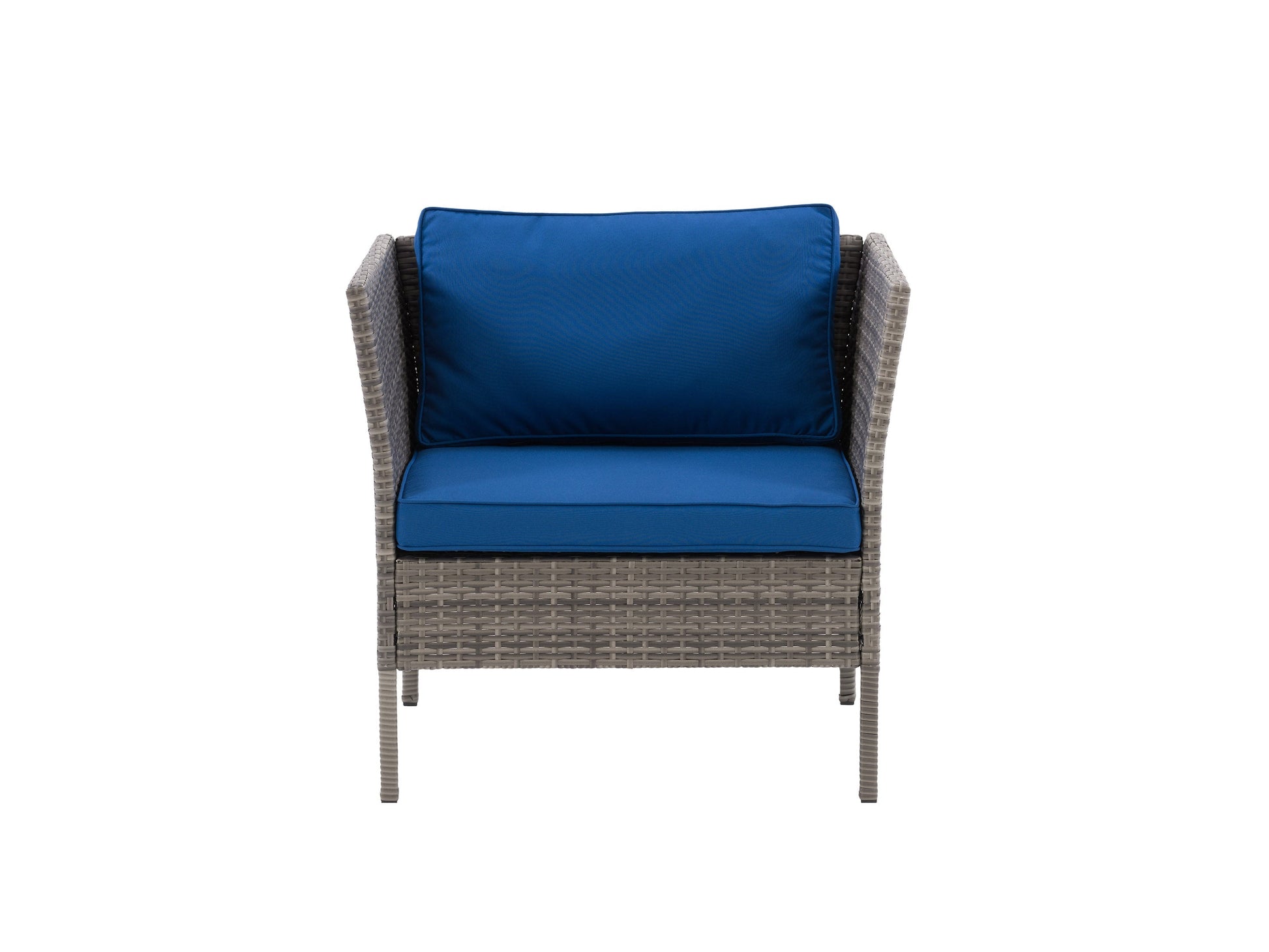 blended grey and oxford blue Patio Armchair Parksville Collection product image by CorLiving#color_blended-grey-and-oxford-blue