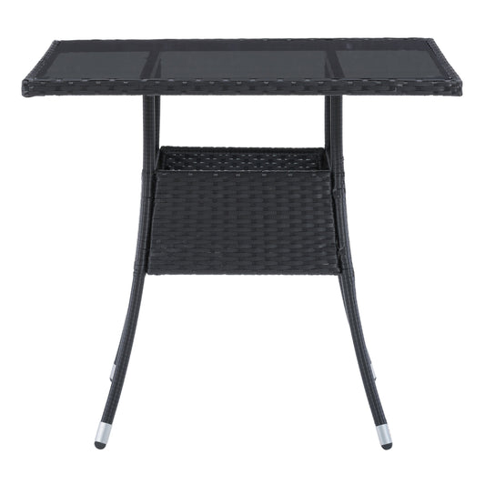 black Square Outdoor Dining Table Parksville Collection product image by CorLiving#color_black