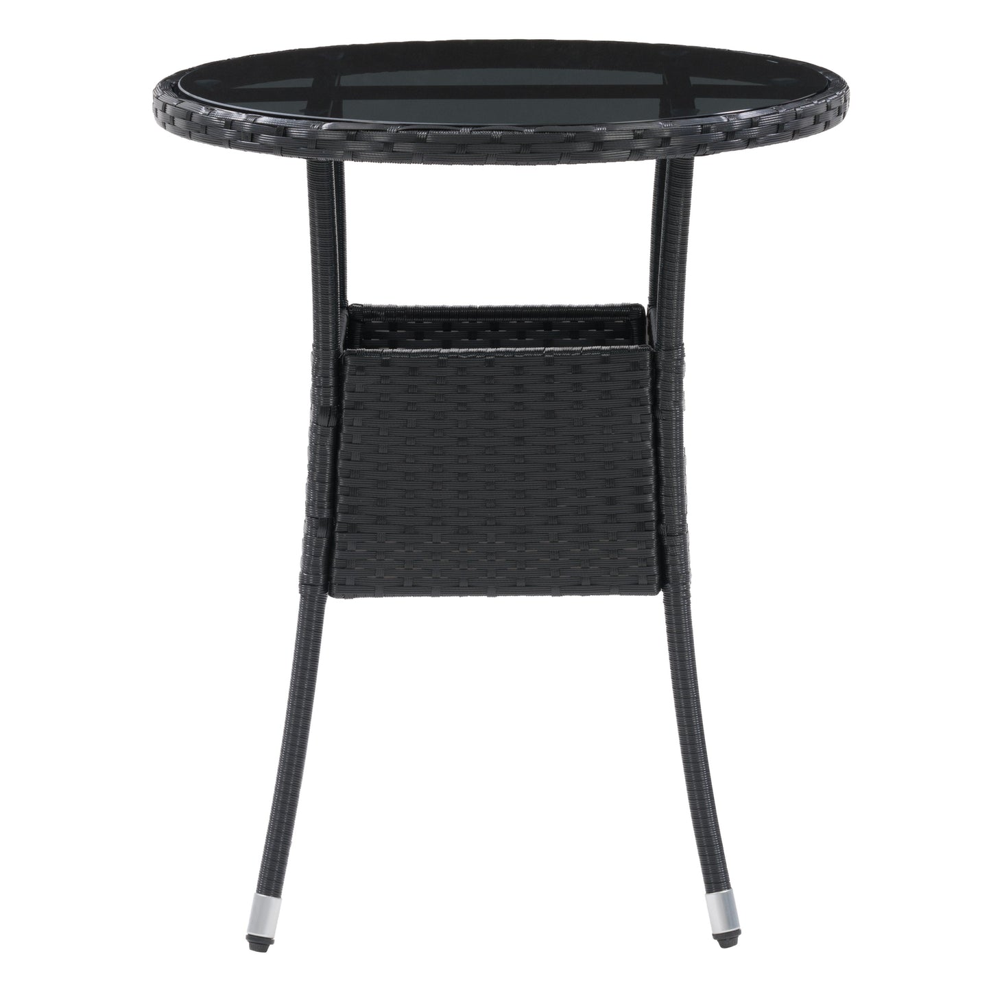 black weave Bistro Table Parksville Collection product image by CorLiving#color_textured-black-weave
