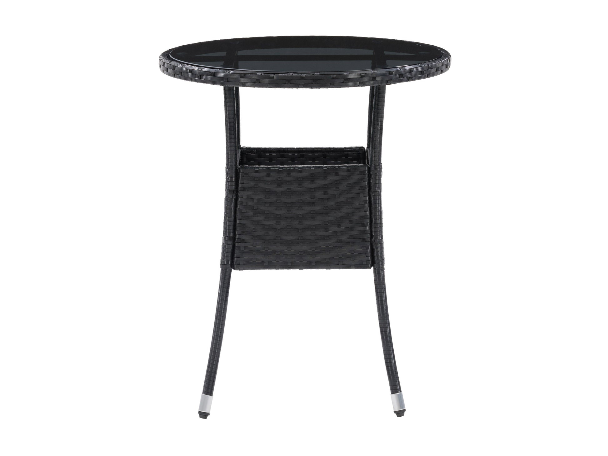 black and grey Patio Bistro Set, 3pc Parksville Collection product image by CorLiving#color_black-and-grey
