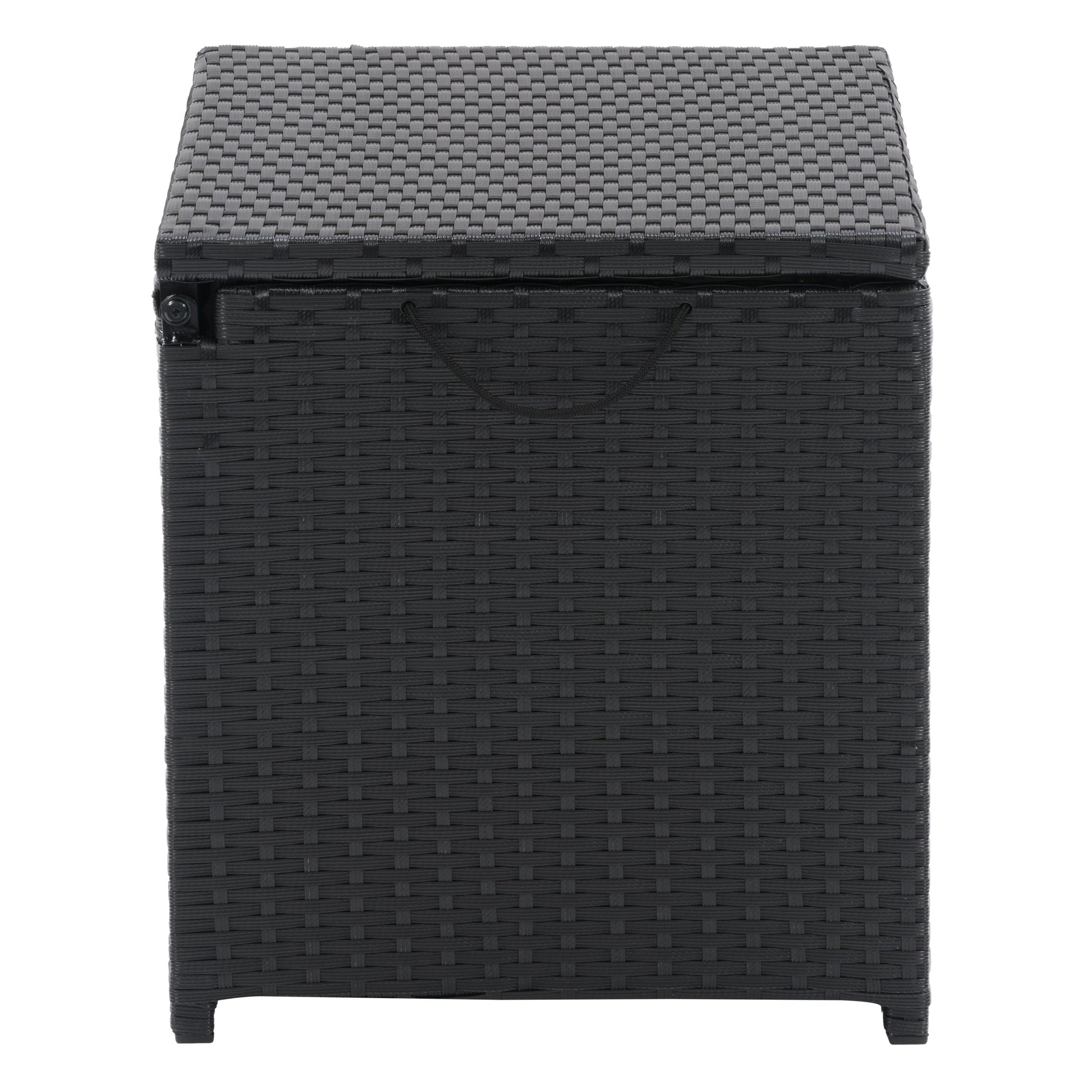 black weave Outdoor Cooler Table Parksville Collection product image by CorLiving#color_textured-black-weave