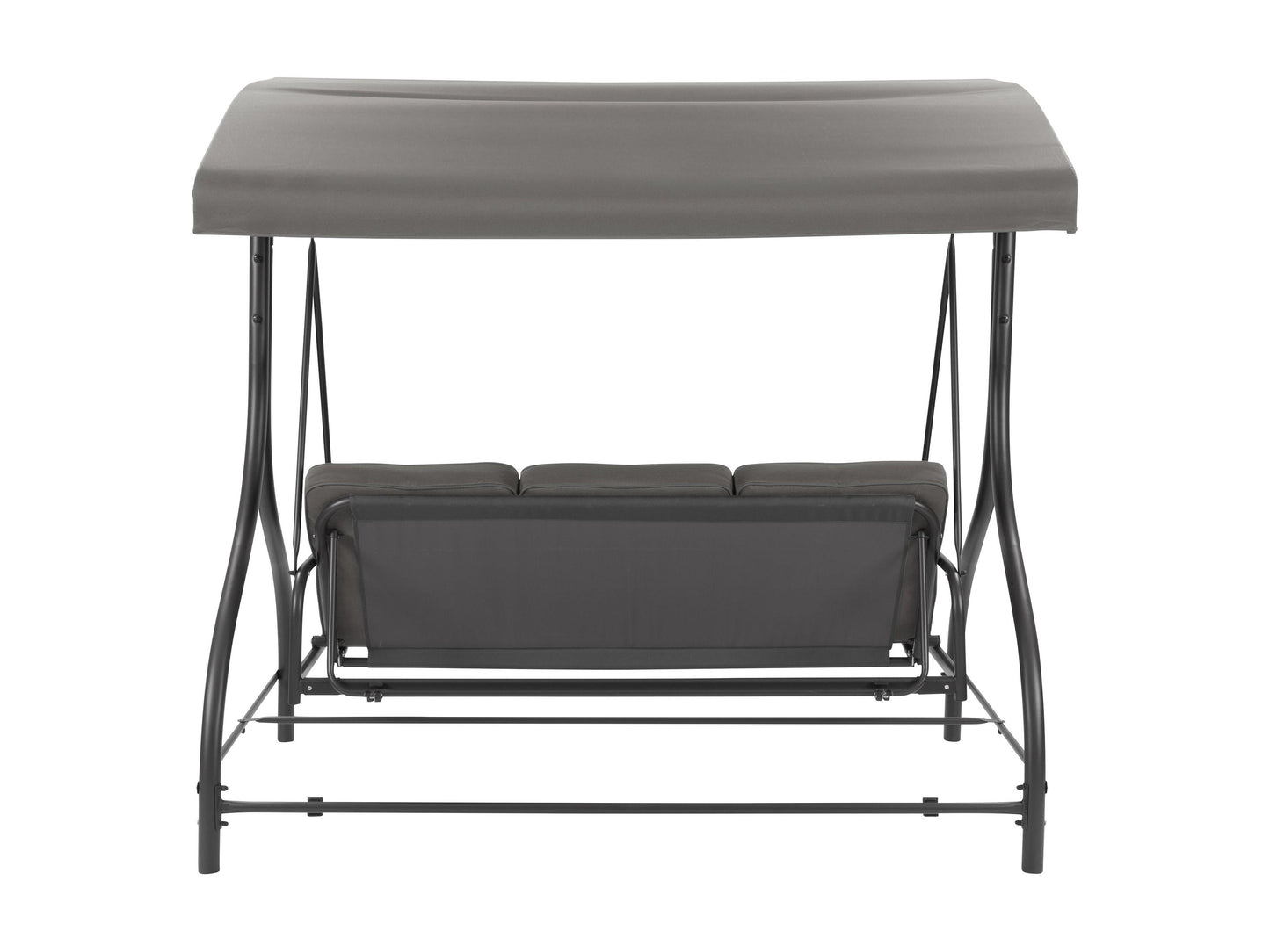 grey Patio Swing With Canopy, Convertible Elia Collection product image by CorLiving#color_grey