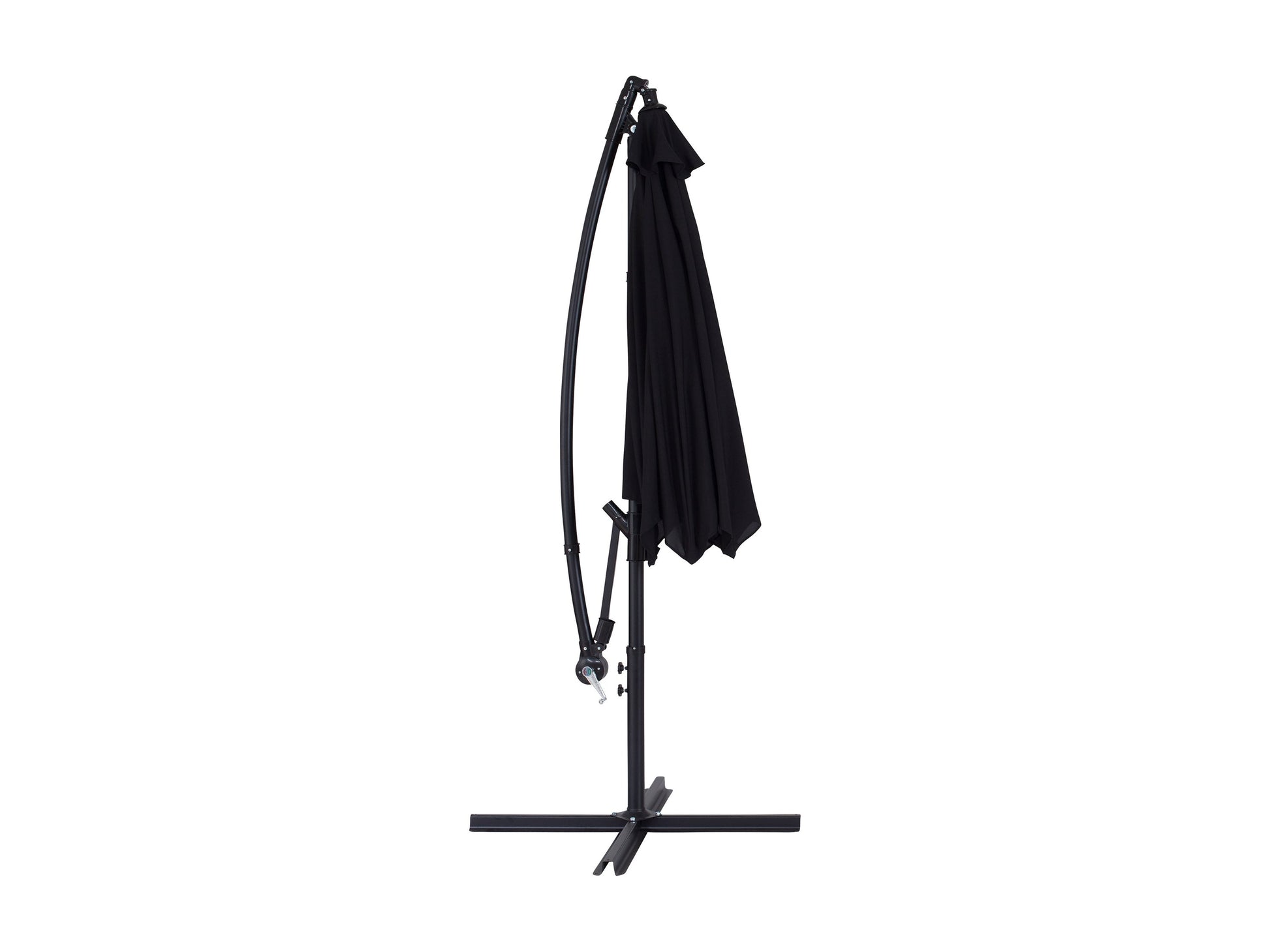 black cantilever patio umbrella, tilting Persist Collection product image CorLiving#color_black