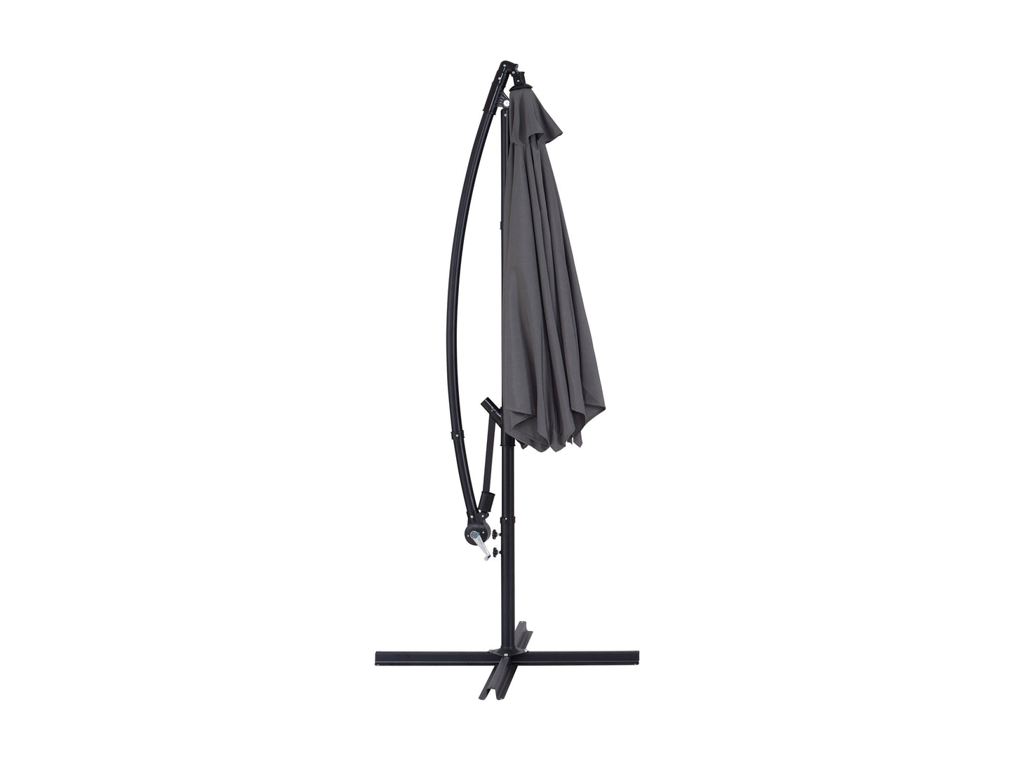 grey cantilever patio umbrella, tilting Persist Collection product image CorLiving#color_grey