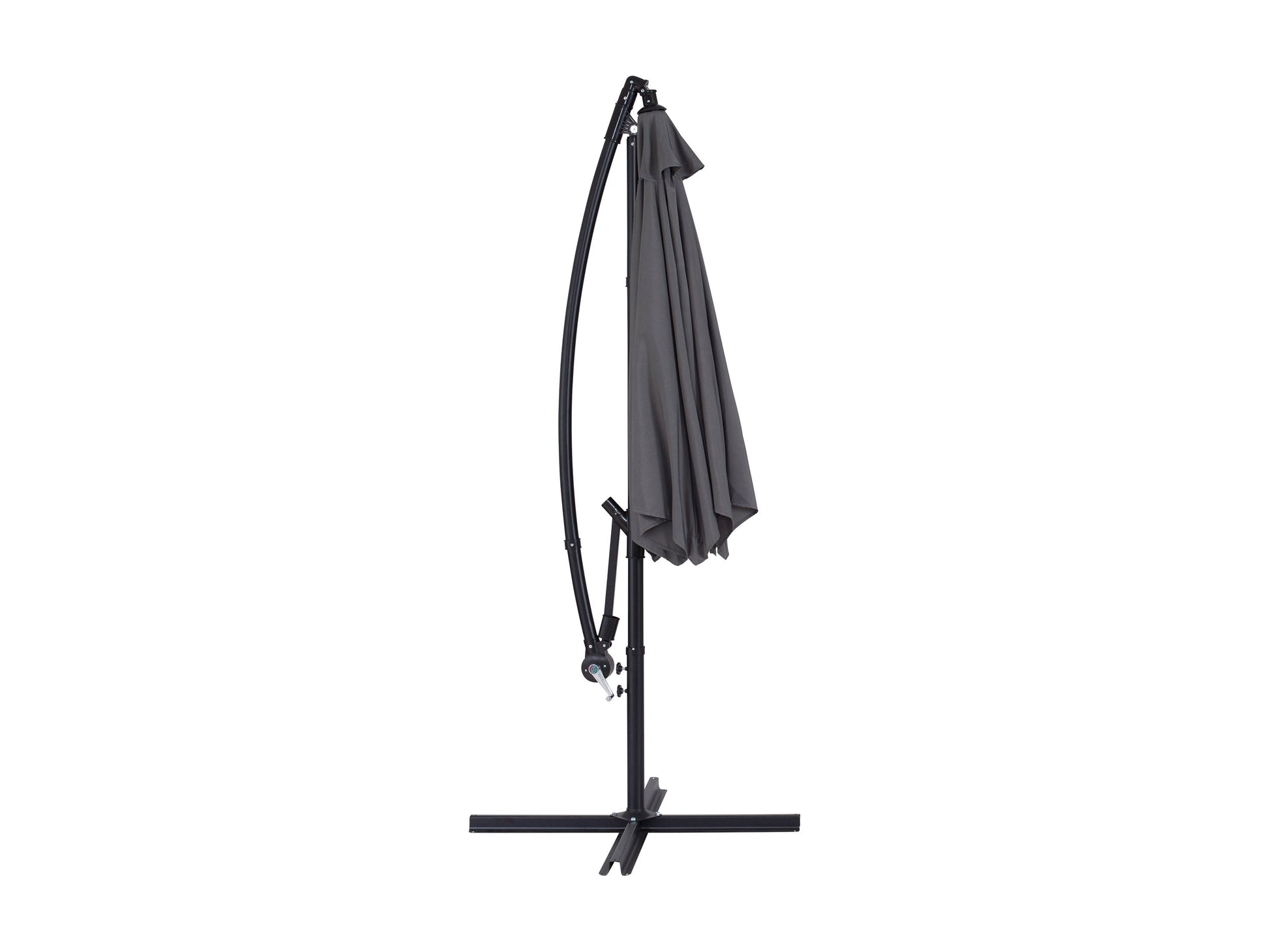 grey cantilever patio umbrella, tilting Persist Collection product image CorLiving#color_grey