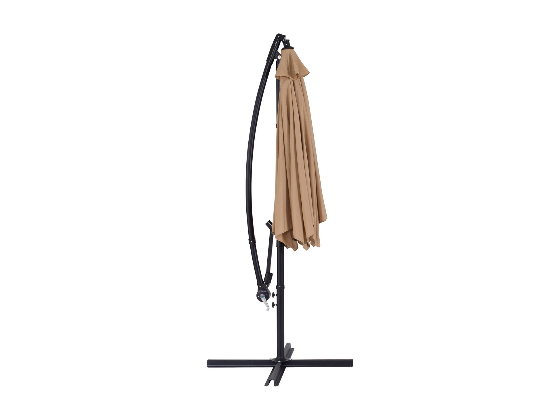 taupe cantilever patio umbrella, tilting Persist Collection product image CorLiving#color_taupe