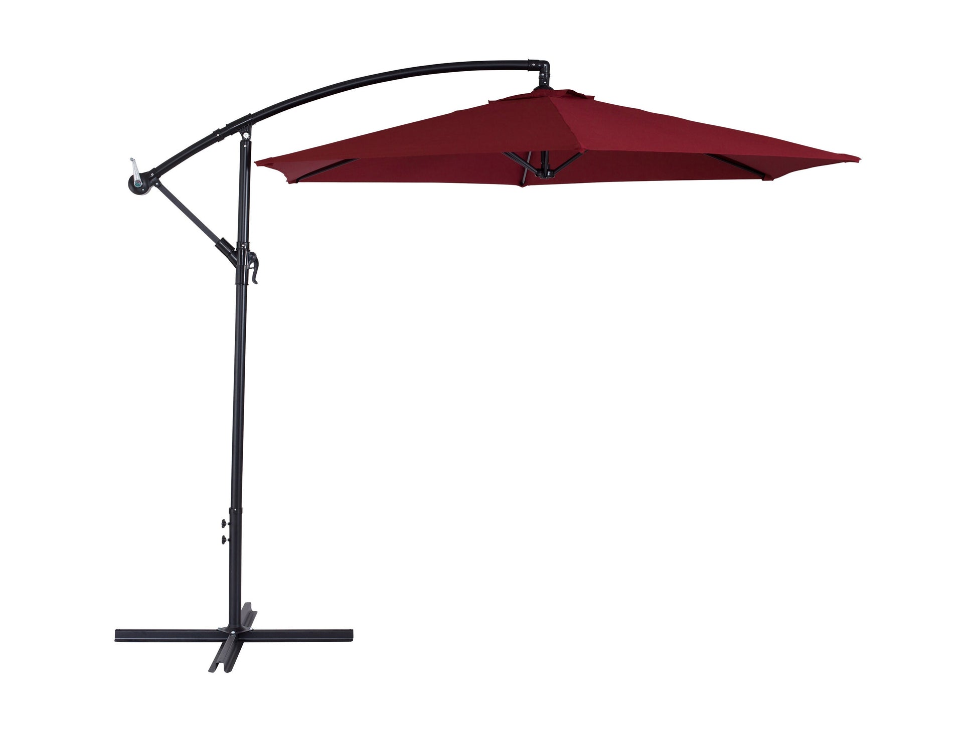 wine red cantilever patio umbrella, tilting Persist Collection product image CorLiving#color_wine-red