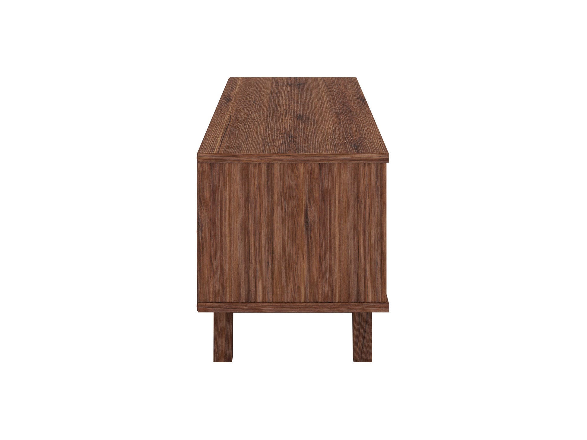 White and Dark Brown Wood TV Stand for TVs up to 68" Fort Worth Collection product image by CorLiving#color_fort-worth-white-and-dark-brown