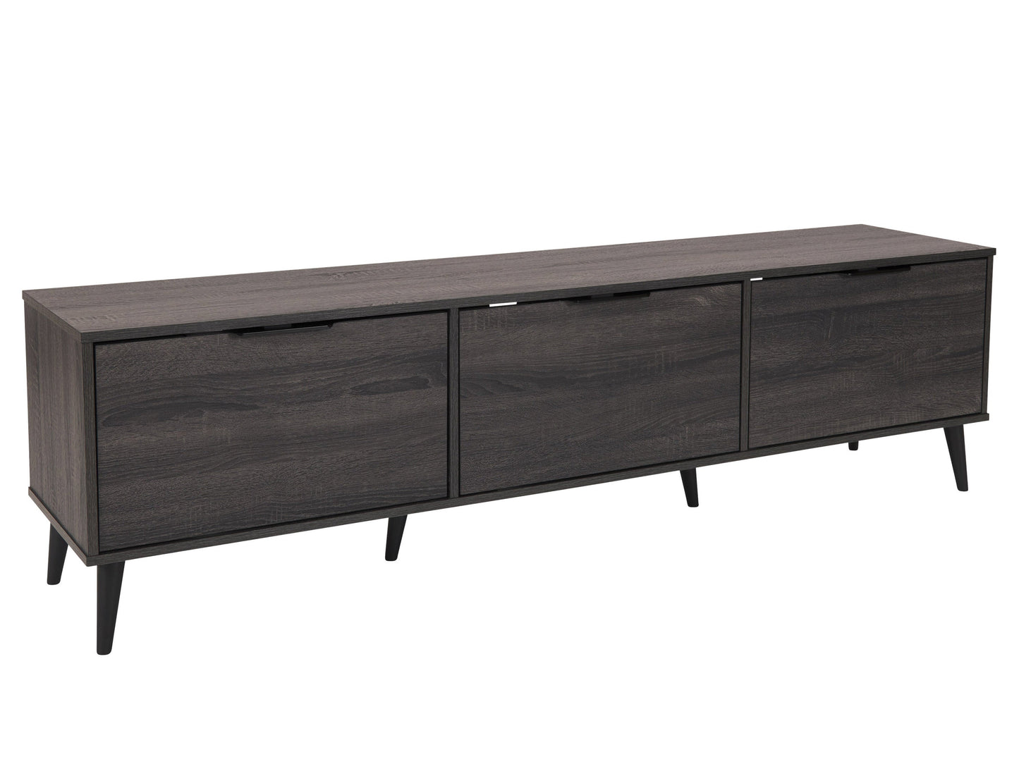 dark grey TV Bench with Cabinet Storage, TVs up to 85" Cole Collection product image by CorLiving#color_cole-dark-grey