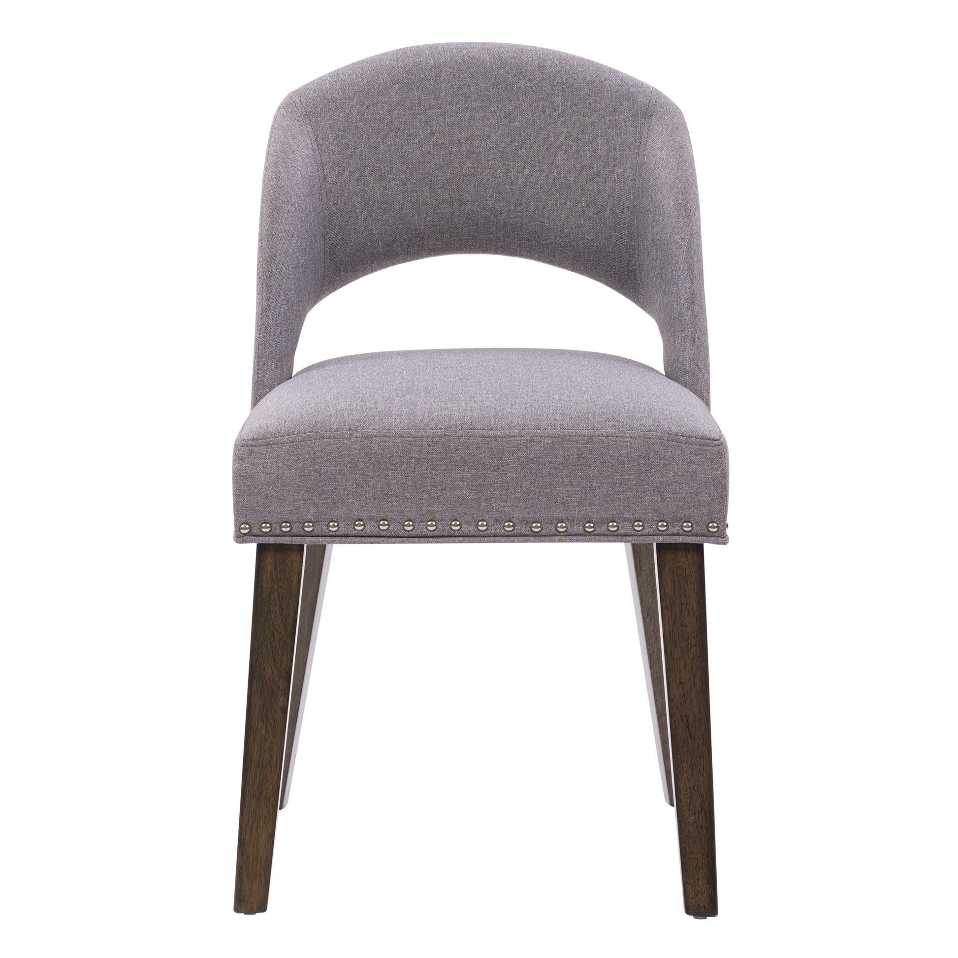 pewter grey Mid Century Dining Chairs, Set of 2 Tiffany Collection product image by CorLiving#color_pewter-grey