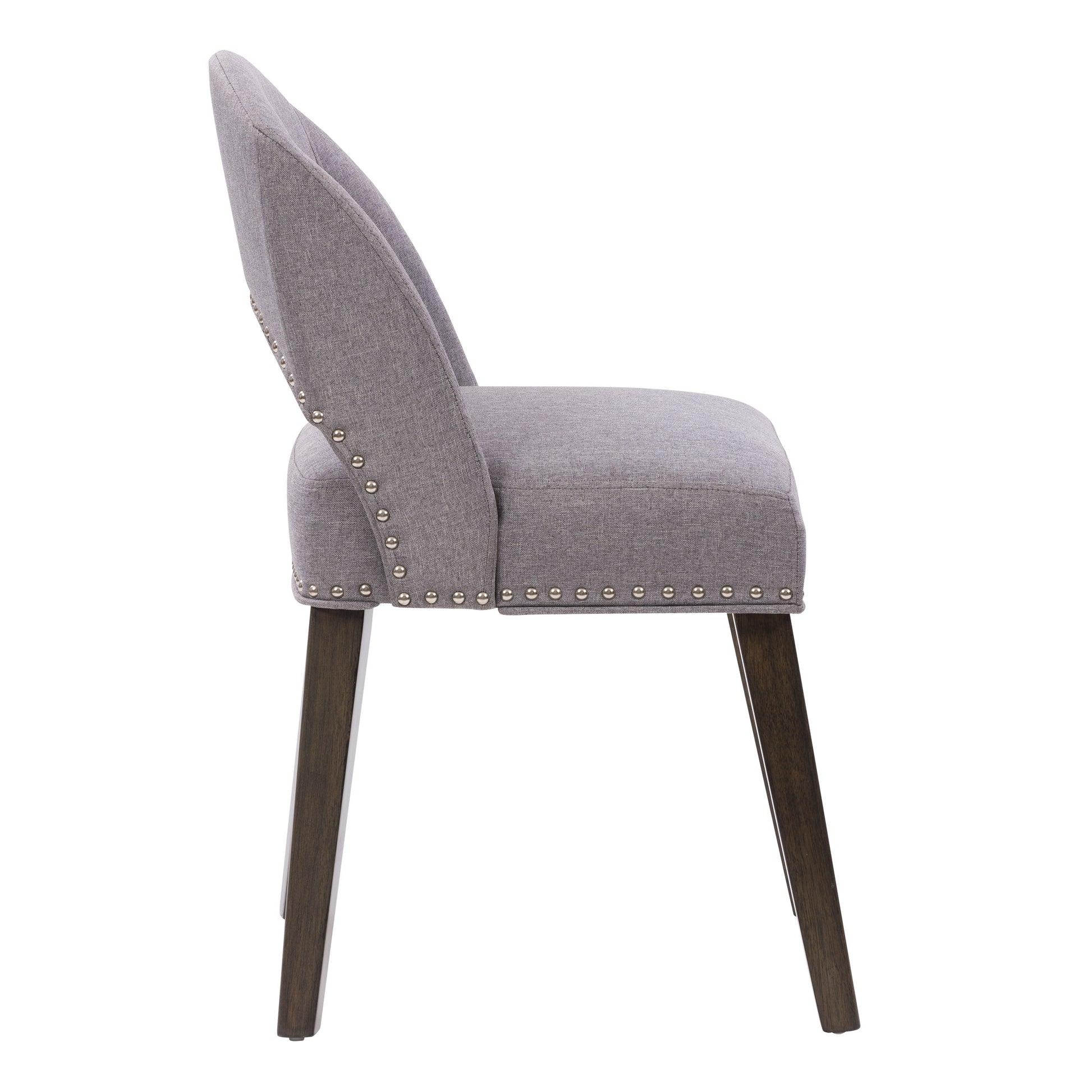 pewter grey Mid Century Dining Chairs, Set of 2 Tiffany Collection product image by CorLiving#color_pewter-grey