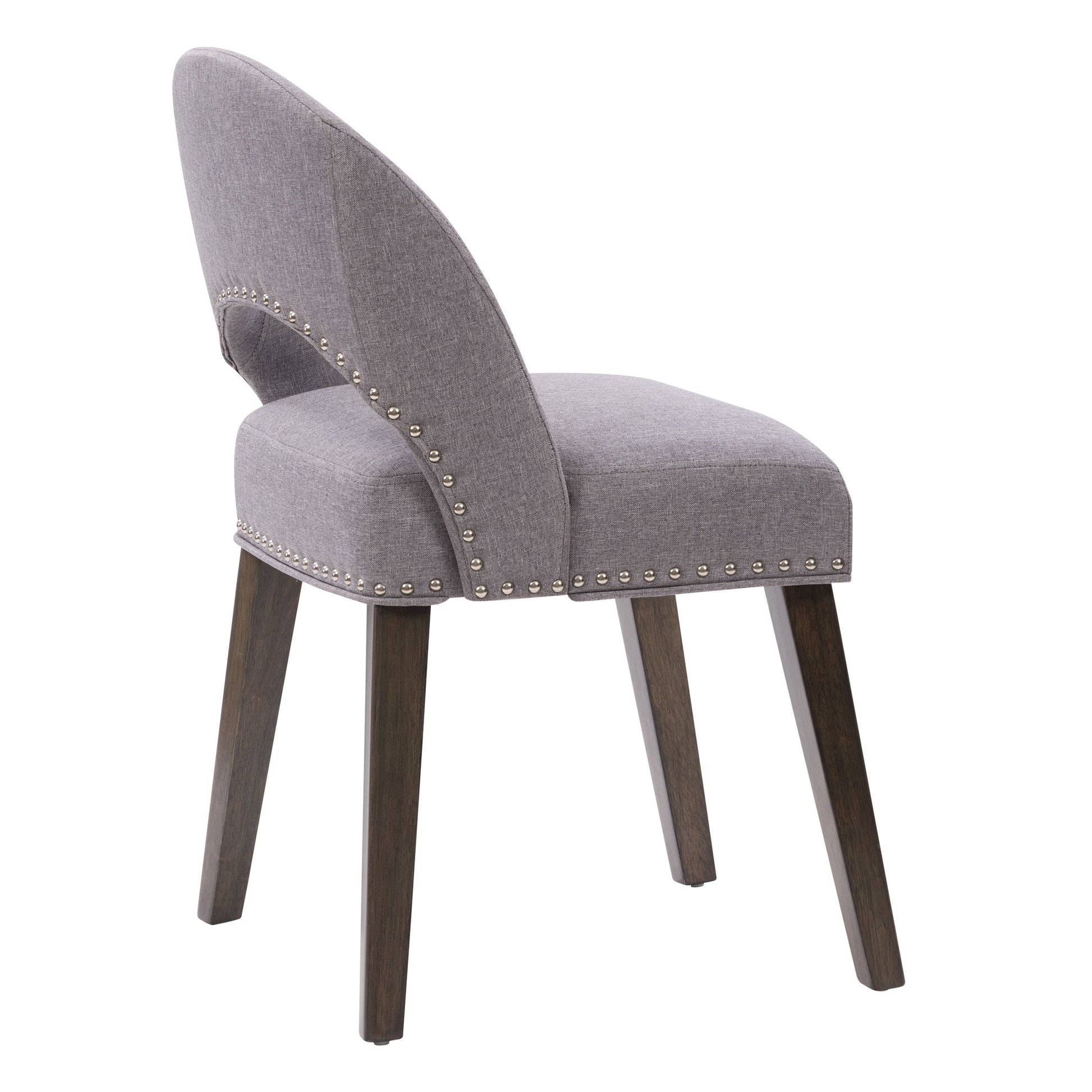 pewter grey Mid Century Dining Chairs, Set of 2 Tiffany Collection product image by CorLiving#color_pewter-grey