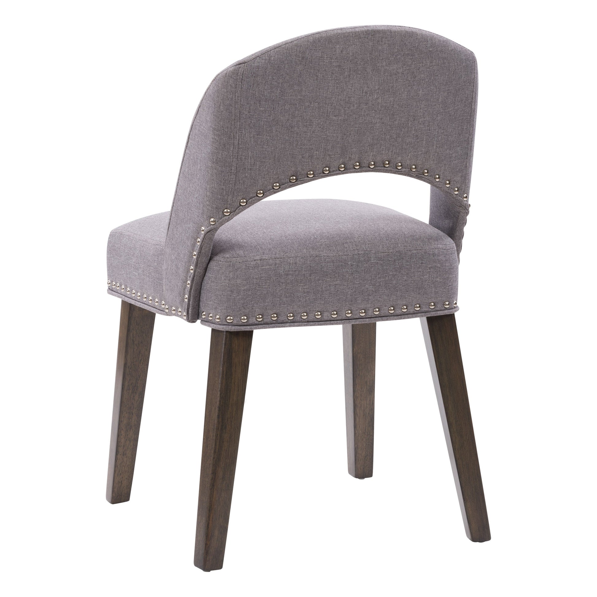 pewter grey Mid Century Dining Chairs, Set of 2 Tiffany Collection product image by CorLiving#color_pewter-grey