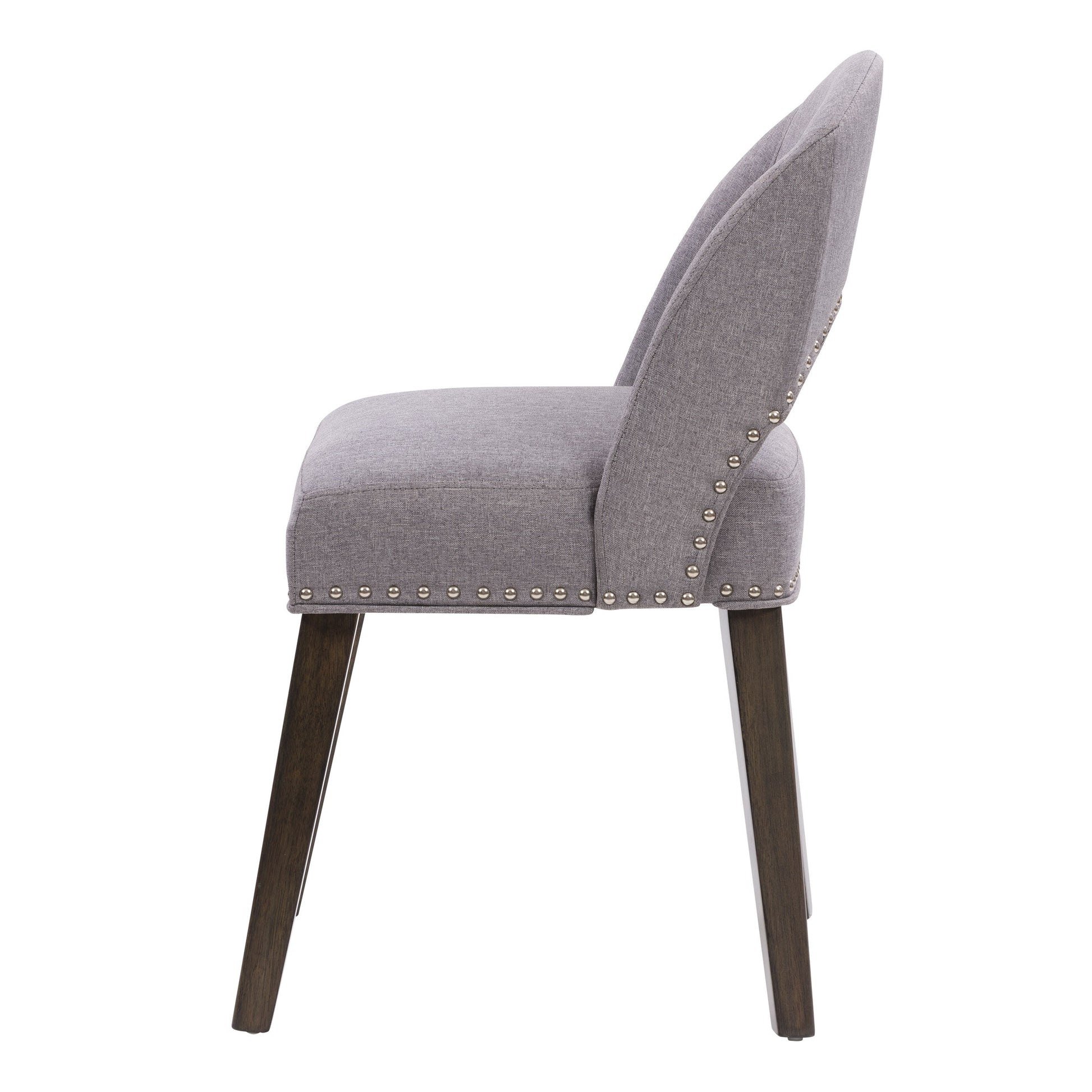 pewter grey Mid Century Dining Chairs, Set of 2 Tiffany Collection product image by CorLiving#color_pewter-grey
