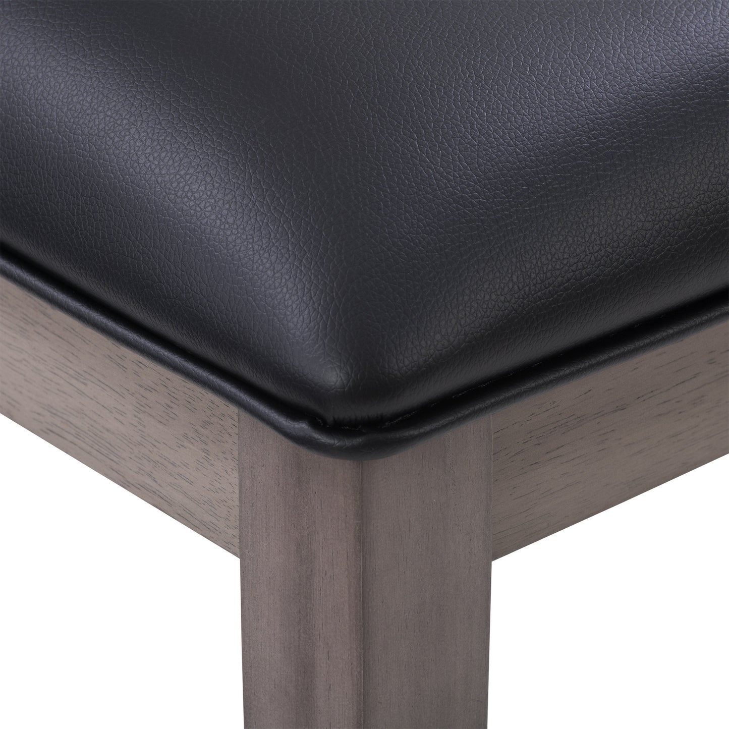 washed grey Counter Height Dining Chairs Set of 2 New York Collection detail image by CorLiving#color_new-york-washed-grey-and-black