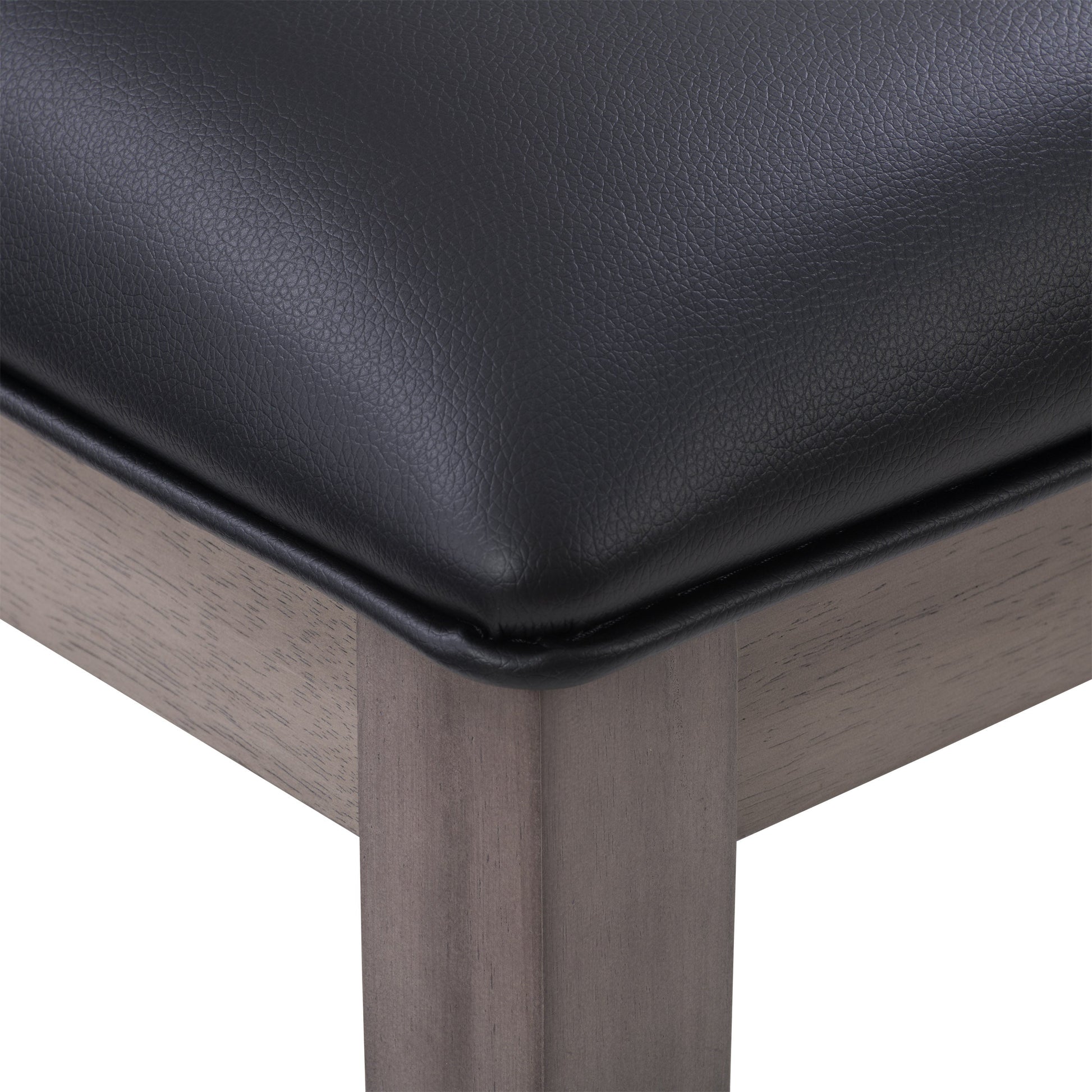 washed grey Counter Height Dining Chairs Set of 2 New York Collection detail image by CorLiving#color_new-york-washed-grey-and-black