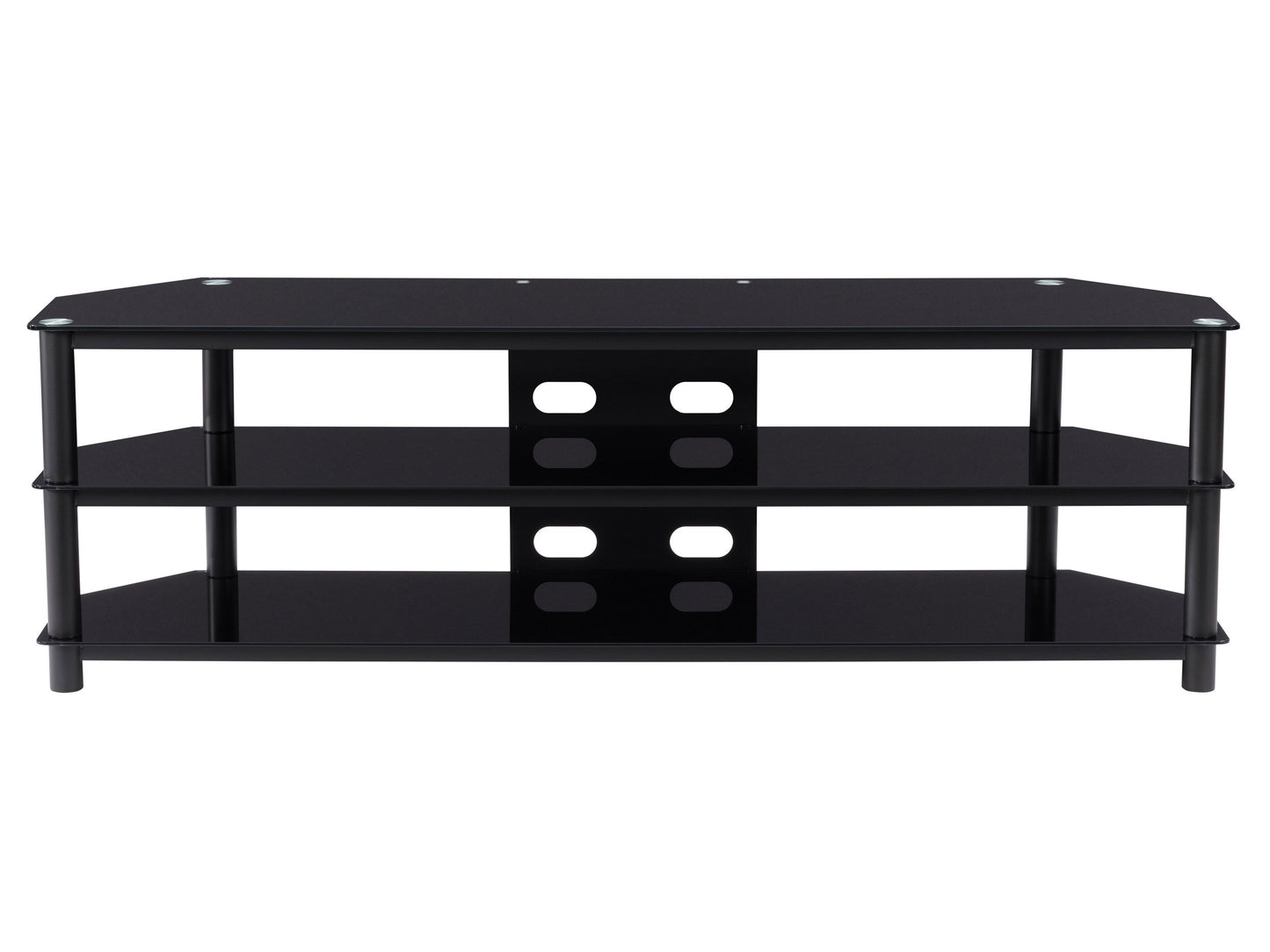 Black TV Bench for TVs up to 85" Travers Collection product image by CorLiving#color_black