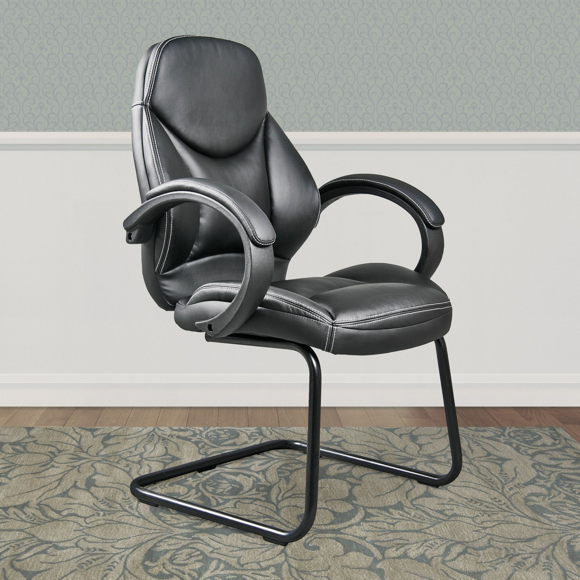 black Office Chair CorLiving Collection lifestyle scene by CorLiving#color_black