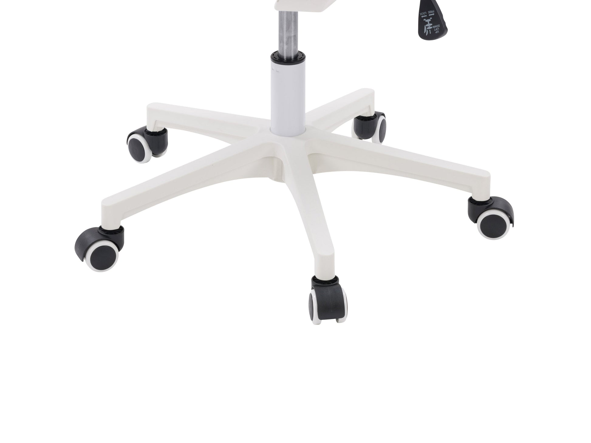 white and black Mesh Task Chair Cooper Collection detail image by CorLiving#color_white-and-black